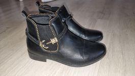 Schicke Frühling Stiefeletten, Schwarz, Grösse 37 Insel Haup
