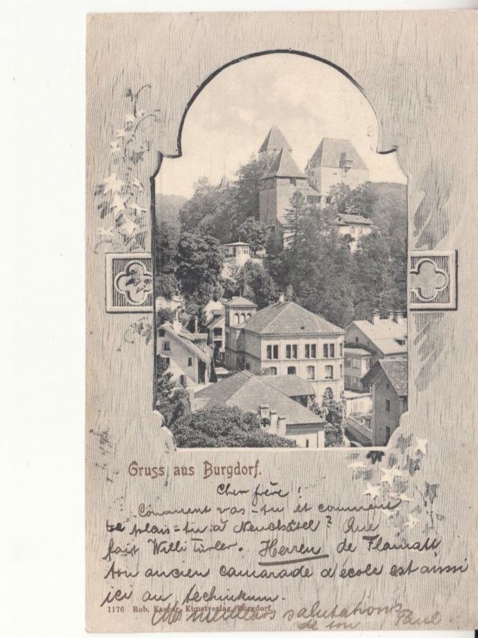 Cartoline postali: Burgdorf 1903 – Usato da Bürglen TG venduto da StampGraf