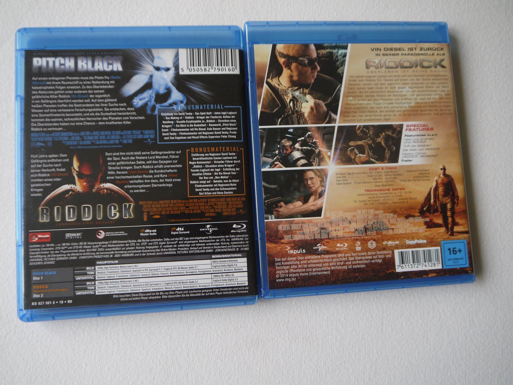 Tous les DVDs: RIDDICK - Trilogie – D'occasion à Hagendorn par Blaf 1