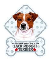 Hundeschild mit Saugn.JACK RUSSEL TERRIE