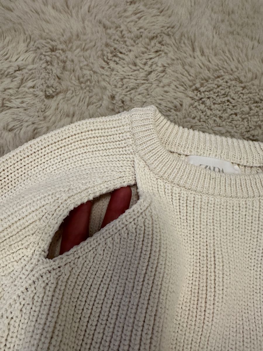 Zara Pullover & Sweatshirts: Zara Strickpullover, Gr. 140, Beige, Herbst, Mädchen 🍂 – Gebraucht aus Jonen von rdi_qj9p 1