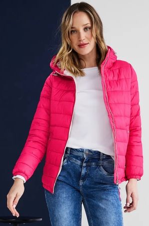Street One leichte gesteppte Outdoor Jacke mit Kapuze XXL 46