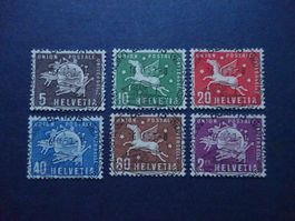 1957 Z-Nr. 1 - 6 mit glasklaren ET-Voll & Gummi**