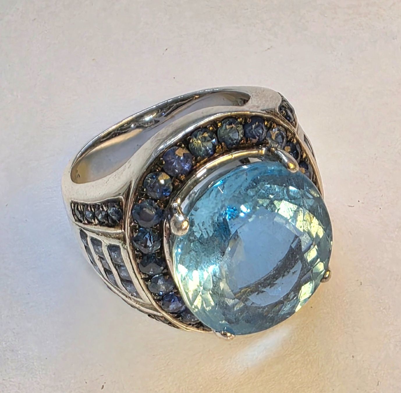 Anelli: Ring blau Topas Saphir Grösse 58 – Nuovo (secondo la descrizione) da Zürich venduto da ben_mn5h 9