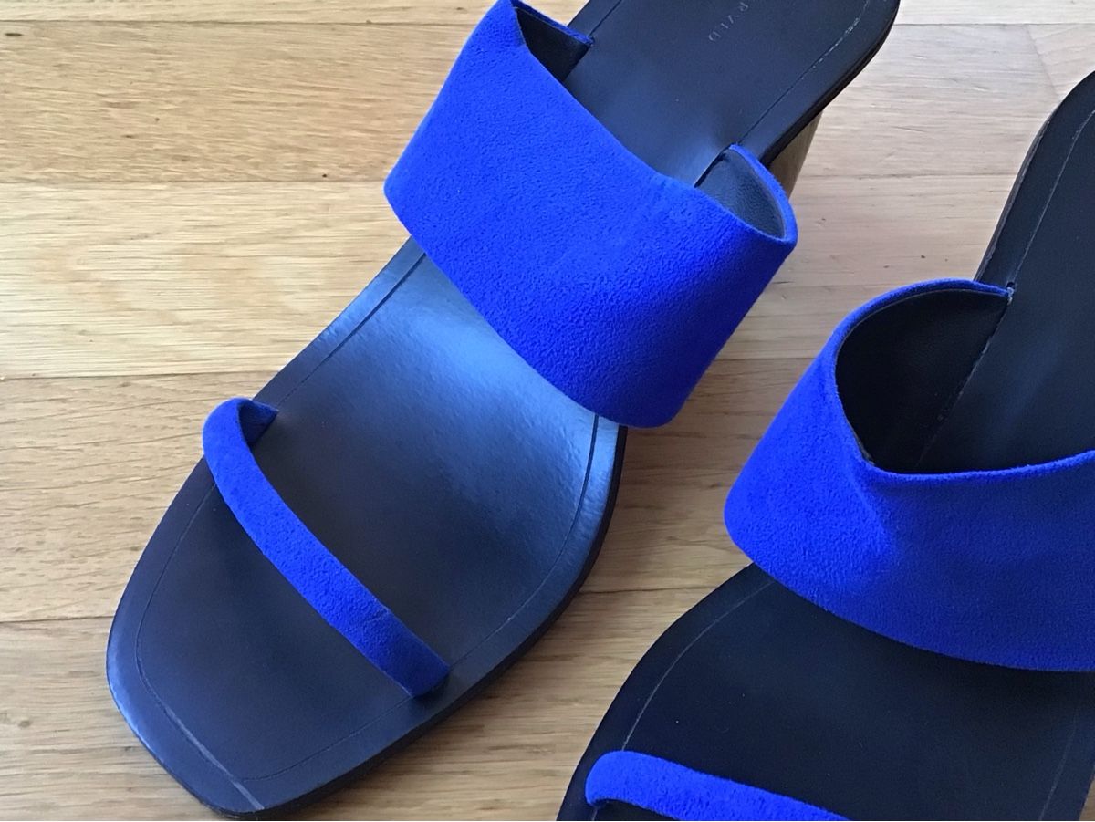 Scarpe da donna: Cobalt Blue Sandals summer comfortable Schick top mules 41 – Usato da Zürich venduto da Iris__ 3