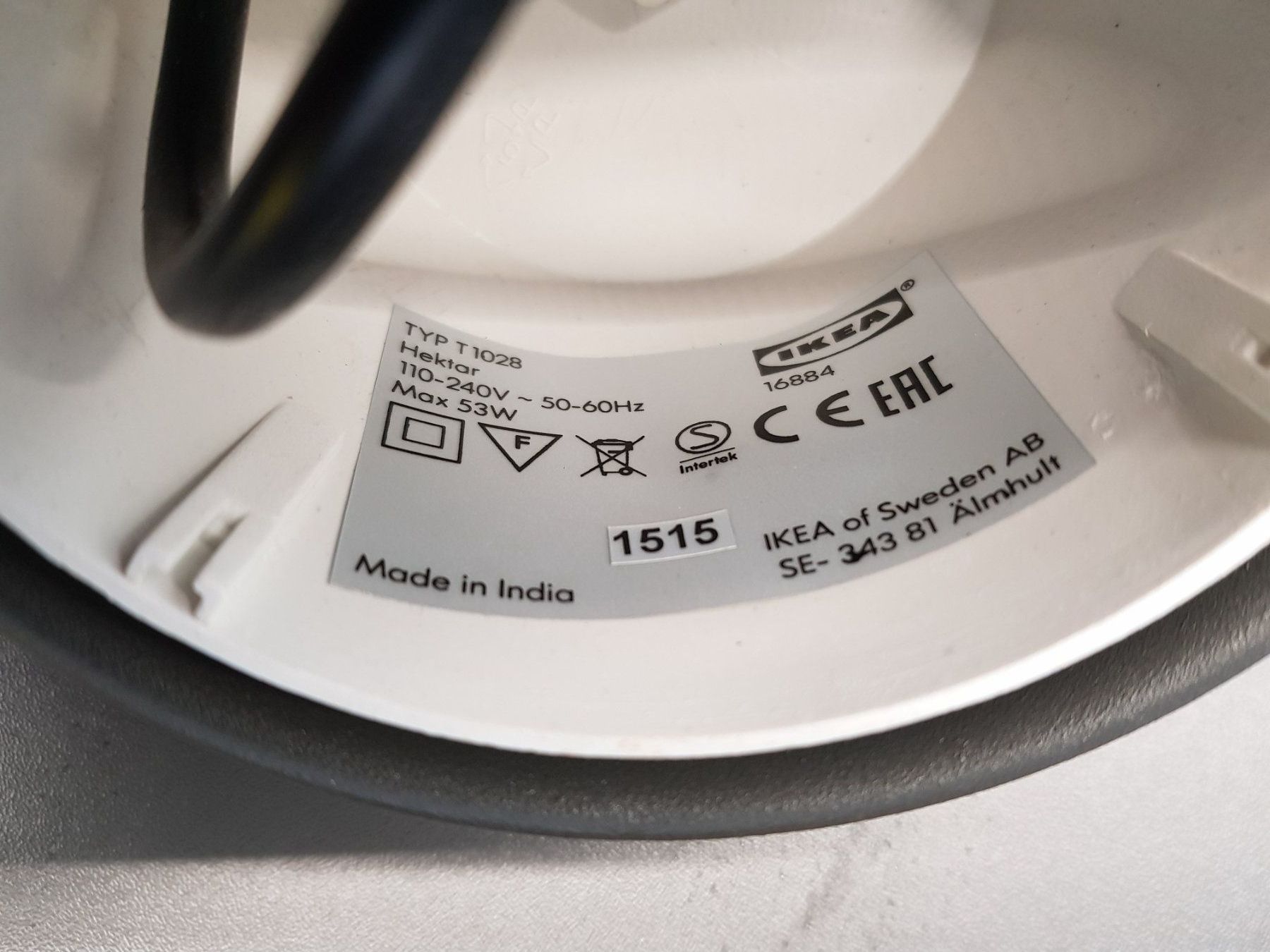 Ikea Lampadari & plafoniere: Hängelampe IKEA Typ T1028 Hektar – Usato da Büron venduto da preact 4