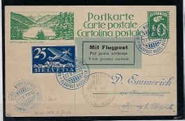 1924 Flugpost Karte  9803