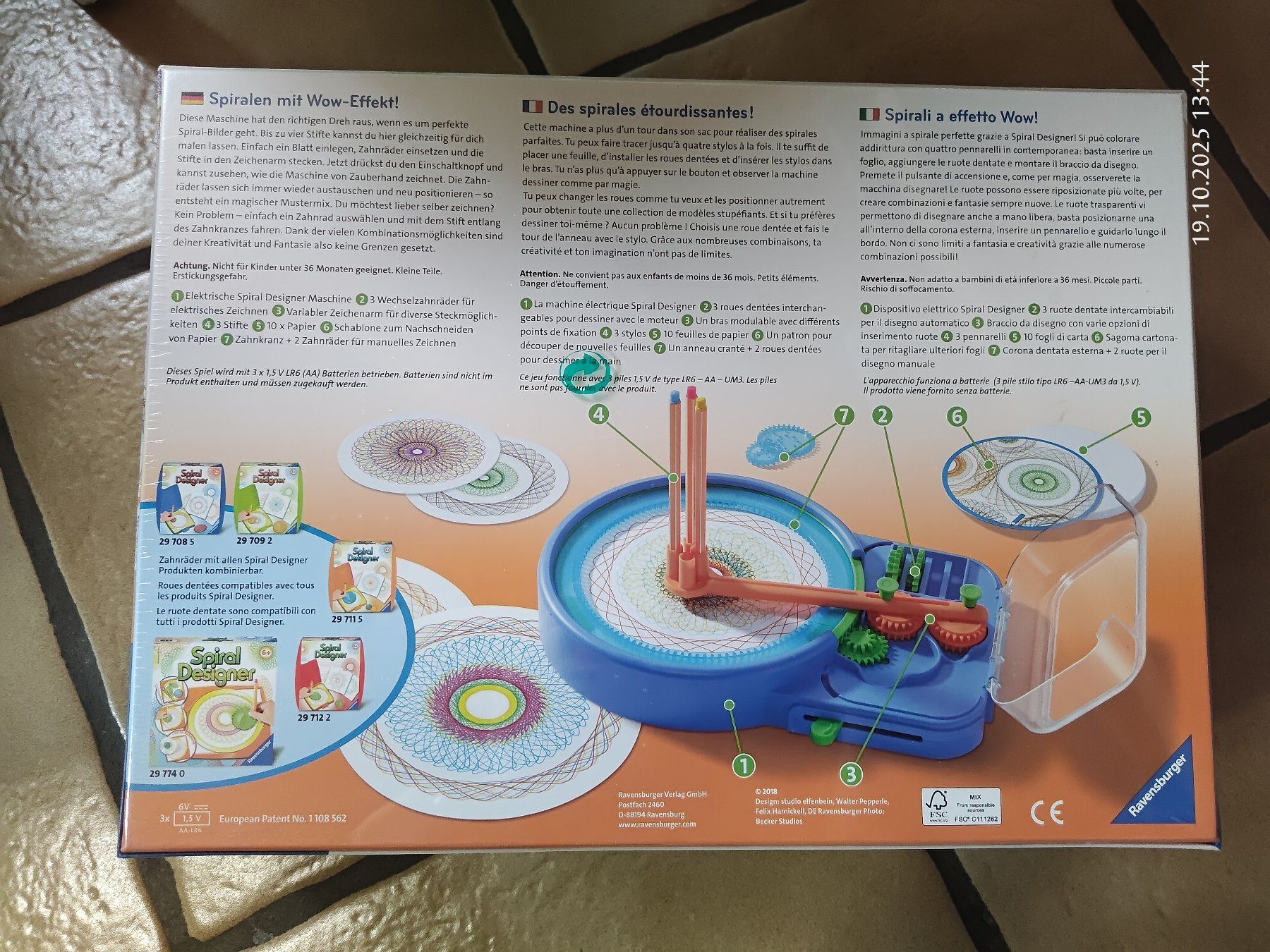 Ravensburger Giochi: Ravensburger Spiral Designer Machine, OVP – Nuovo e nell'imballaggio originale da Laupersdorf venduto da ela_uatb 1