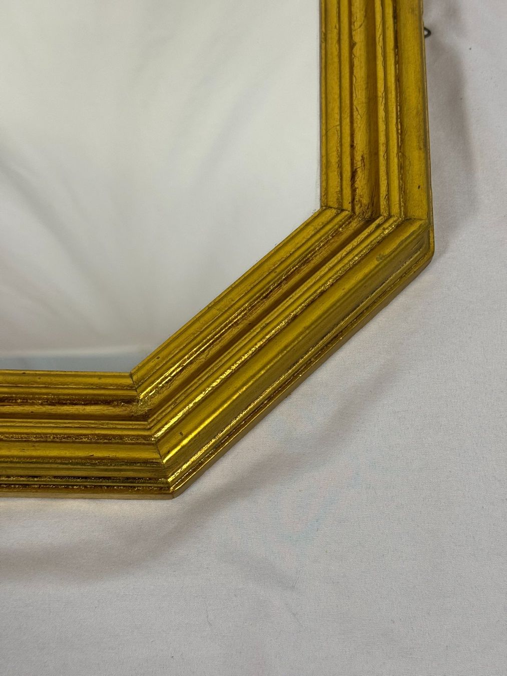 Specchi: Miroir vintage octogonal doré – Usato da Tramelan venduto da lolopat 2