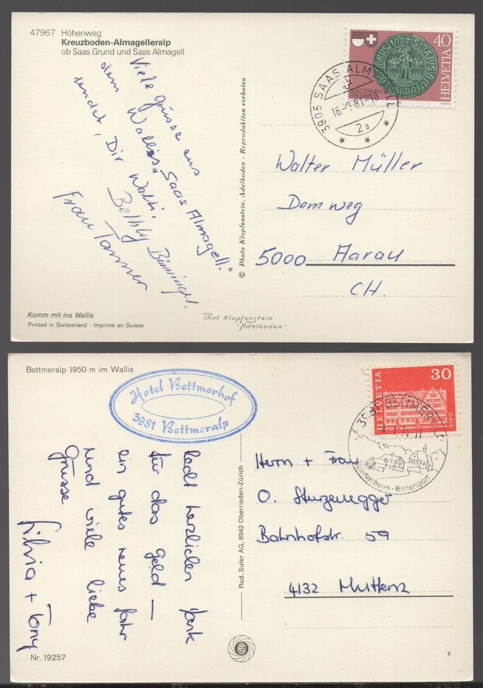 Cartes postales: 4 Mehrbildkarten  Grossformat – D'occasion à Aarau par kufi44 1