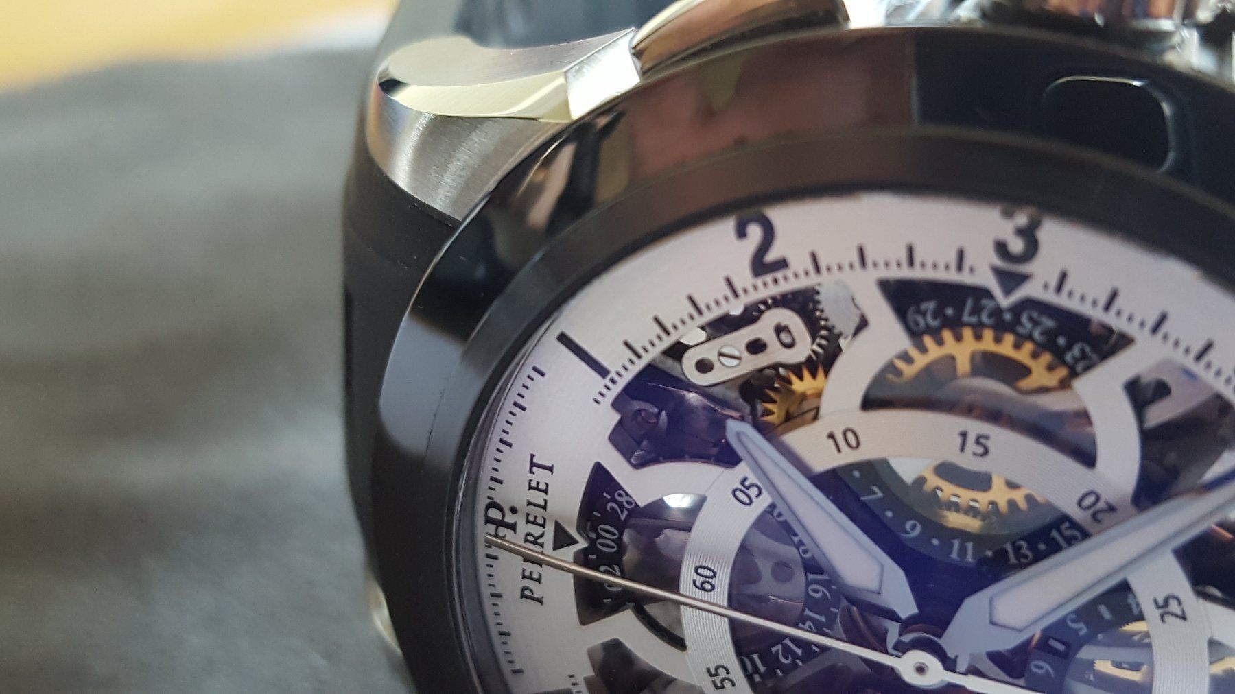 Perrelet Orologi: Perrelet Skeleton Chronograph – Usato da Losone venduto da NSX