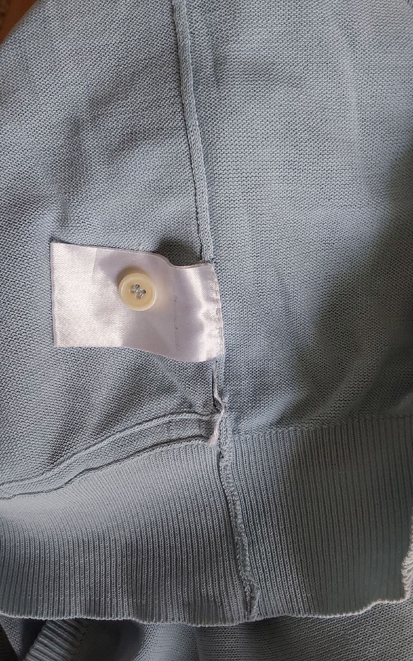 Akris Giacche: Strickjacke AKRIS punto 38 hellblau Baumwolle – Usato da Köniz venduto da scopello12 5