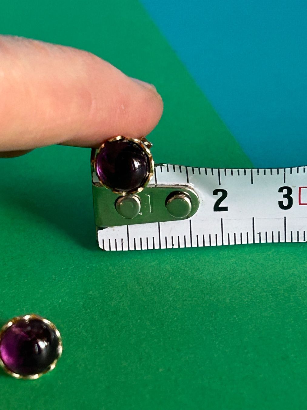 Orecchini pendenti & Orecchini a lobo: Ohrstecker Amethyst VIOLET Vintage – Usato da Dittingen venduto da Bijoubelle 3