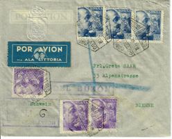 Flugpost, Spanien Zensur 1940