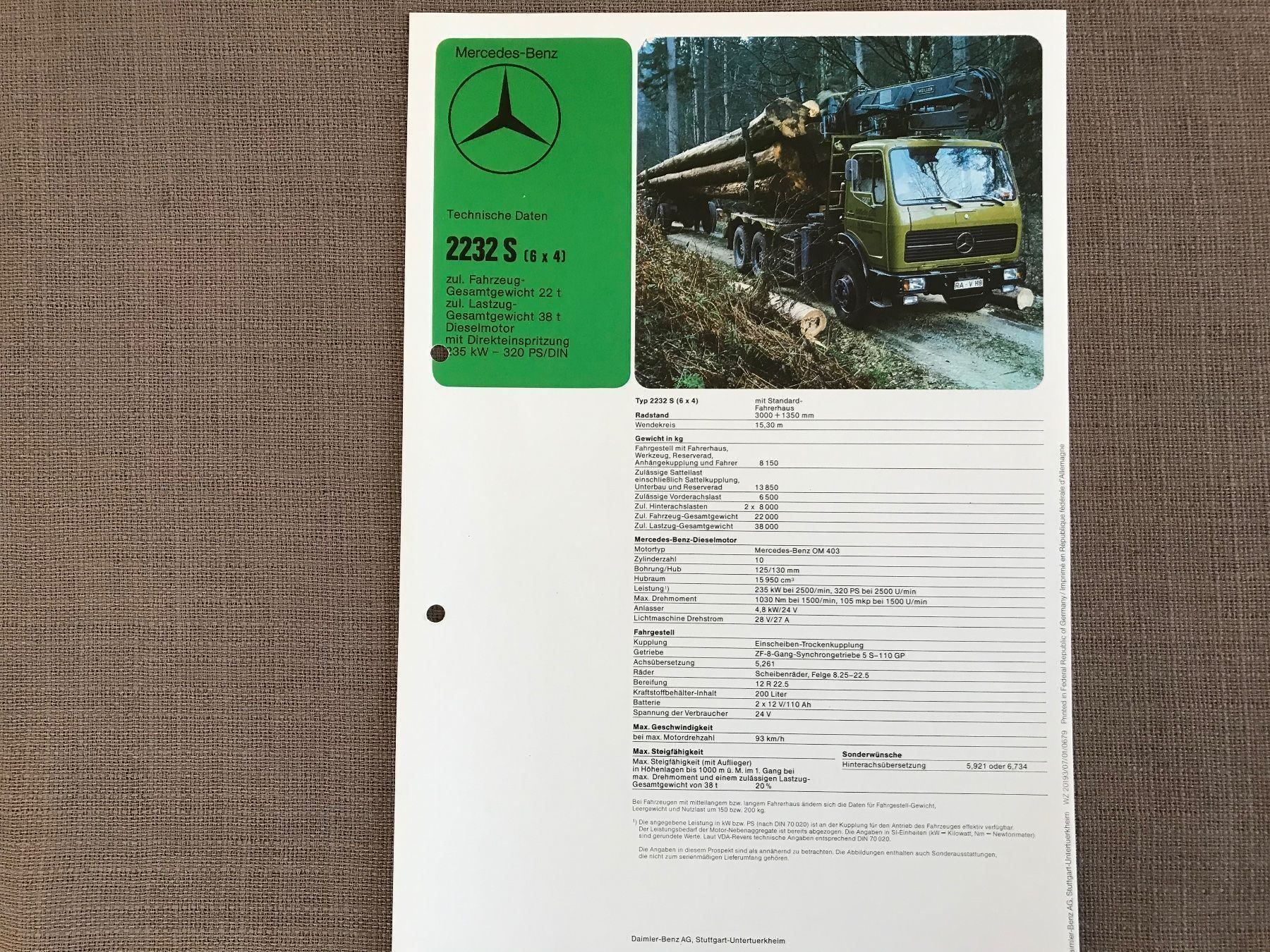 Autocarri: Mercedes Prospekt – Usato da Balterswil venduto da Jeko1967
