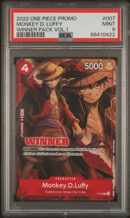 Monkey D. Luffy - Winner Pack - #P-007 PSA 9 ENG (Gebraucht) in ...