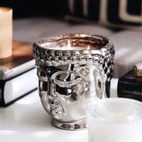 Silver Buddha Kerze