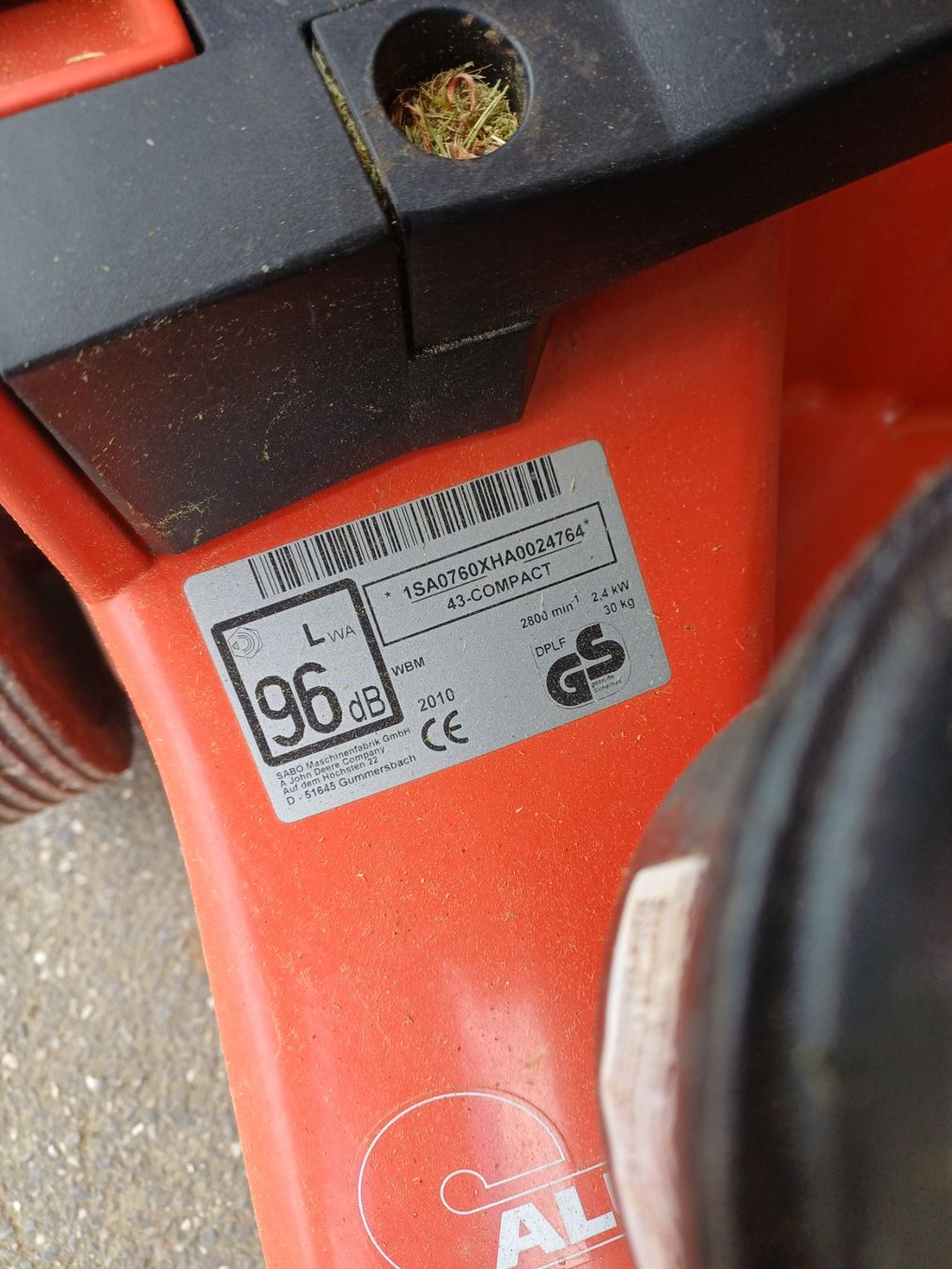 Tagliaerba: Sabo Compact-43 Rasenmäher – Difettoso da Sempach Station venduto da Sachs77 5