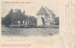 Küsnacht  ZH  -  Hôtel " Zur SONNE " am Zürichsee    um 1905