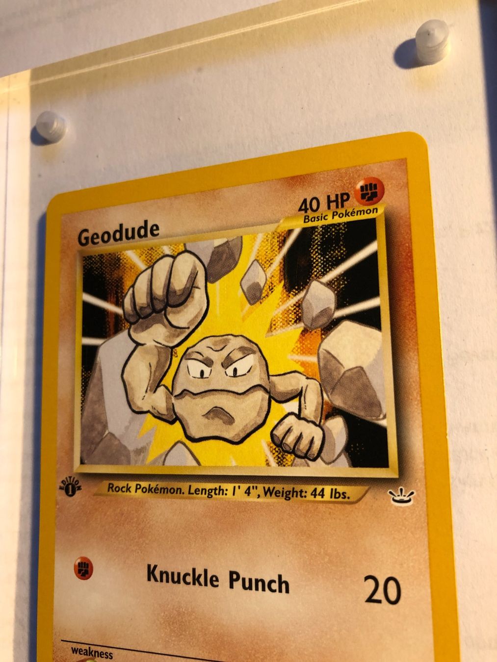 Sammelbilder & Trading cards: Geodude 1st Neo Revelation - MINT - ab 1.- – Gebraucht aus Giubiasco von dan_pr8b 3