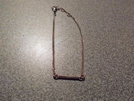 Armband goldfarbig, Stäbchen