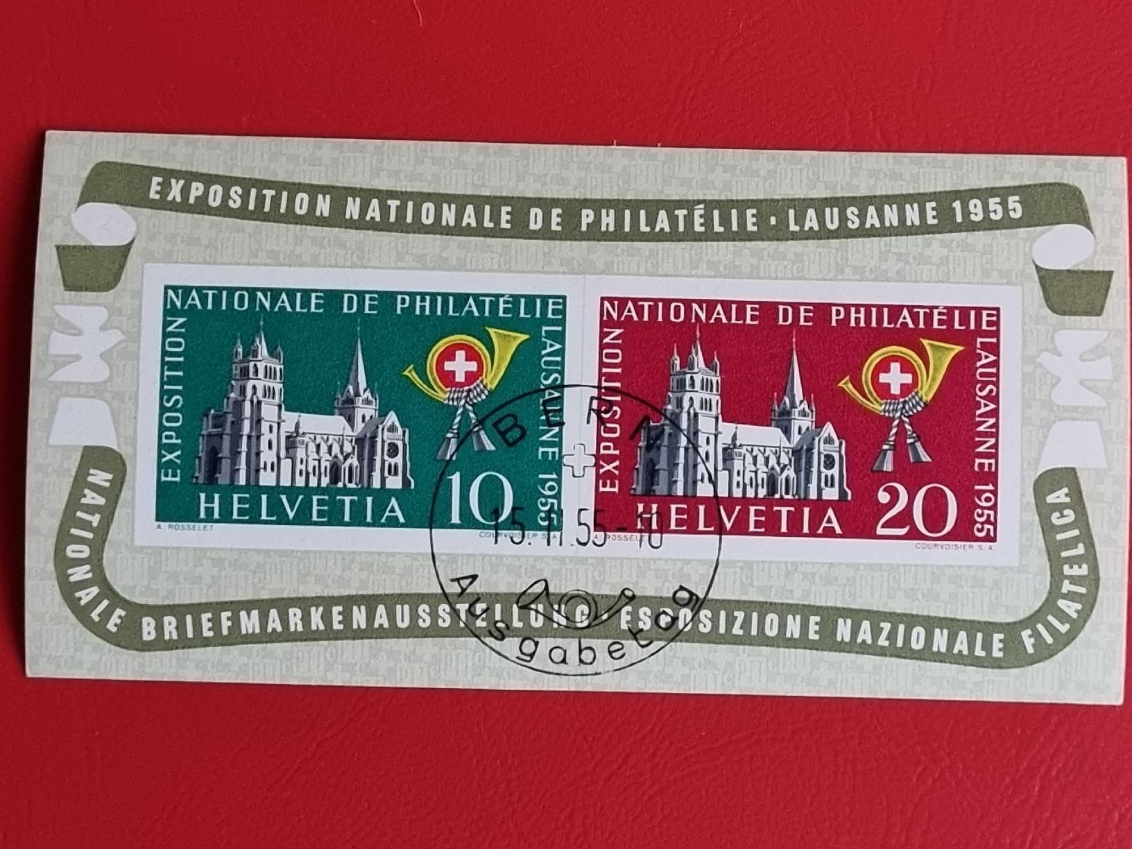 Tous les timbres: BLOCK SCHWEIZ - W35 - JAHR 1955 – D'occasion à Heimenschwand par rog_p7h9
