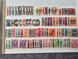 Briefmarken Deutsches Reich, verschiedene Werte, Konvolut