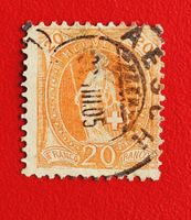 STEHENDE HELVETIA 66 E VOLLSTEMPEL AESCH 1905