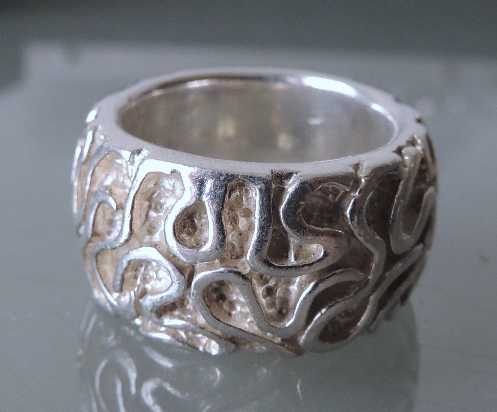 Anelli: Handgefertigter Silber 925 Fingerring Gr. 56 – Usato da Waldenburg venduto da schaller707 3