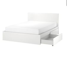 Malm Bett Ikea mit Schubladen