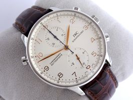 IWC PORTUGIESER RATTRAPANTE REF. IW3712 HANDAUFZUG HERRENUHR