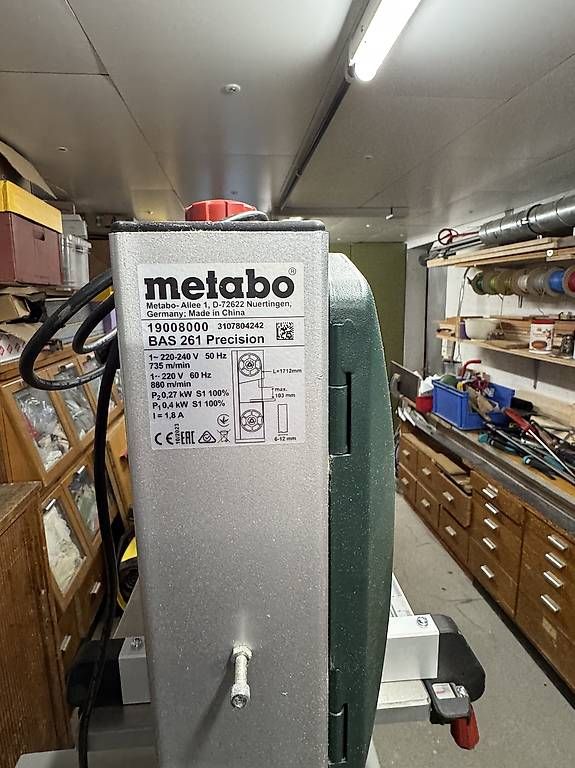 Metabo Seghe: Metabo Bas 261 Bandsäge mit Untersatz – Usato da Kirchdorf BE venduto da Kobi33 2