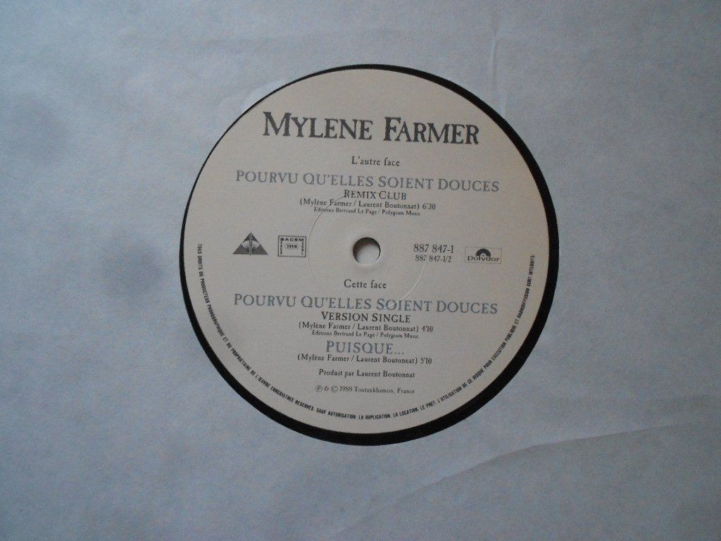 Dischi in vinile: MYLENE FARMER  -  POURVU QU' ELLES SOIENT DOUCES – Usato da Bex venduto da Giorgiob 2