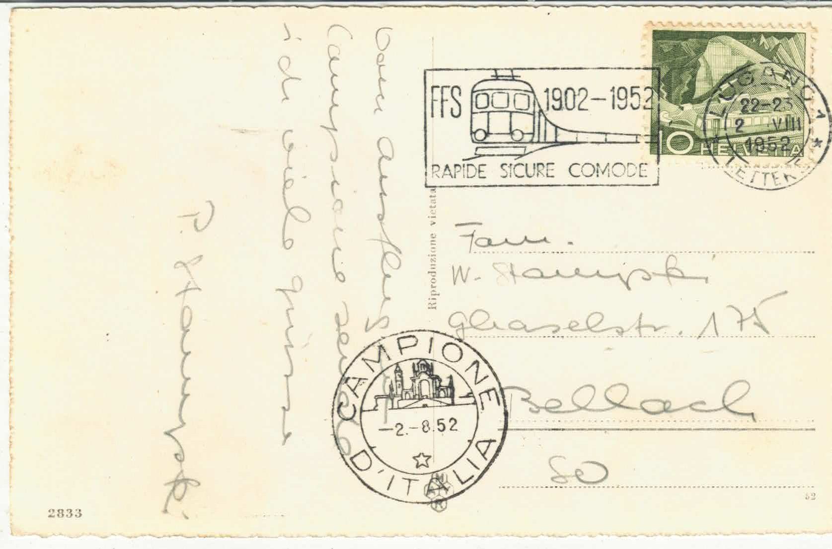 Cartoline postali: Campione d'Italia - Multiview – Usato da Ettingen venduto da Kartenplanet 1