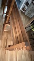 Gartenbank Holz mit Lehne guter Zustand