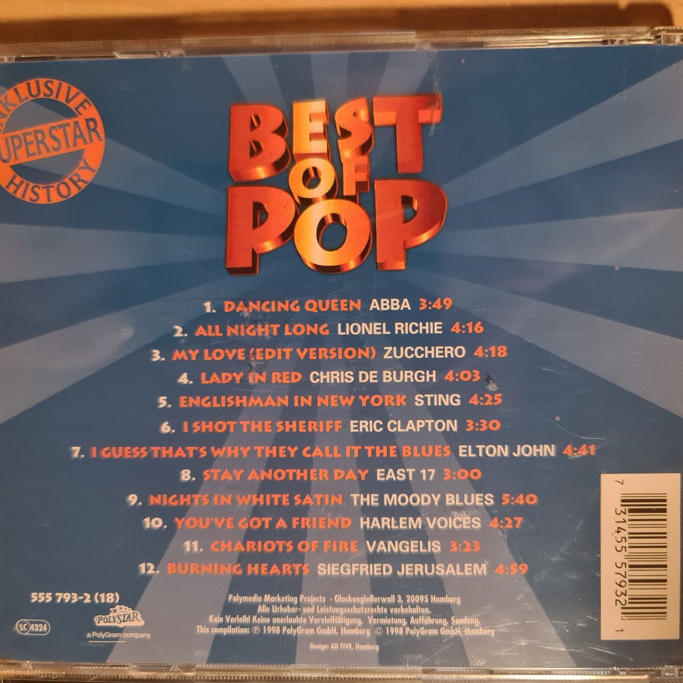 CD: Best of pop cd – Usato da Dintikon venduto da Vexi 1