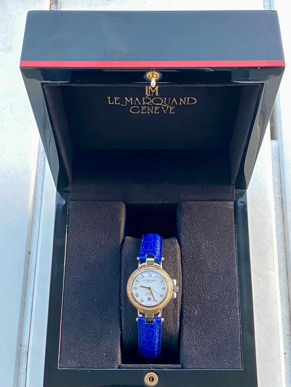 André Le Marquand Uhren: A. Le Marquand - Harrier Automatic - Gold 18k bezel Diamonds – Gebraucht aus Küsnacht ZH von Pedramy 1
