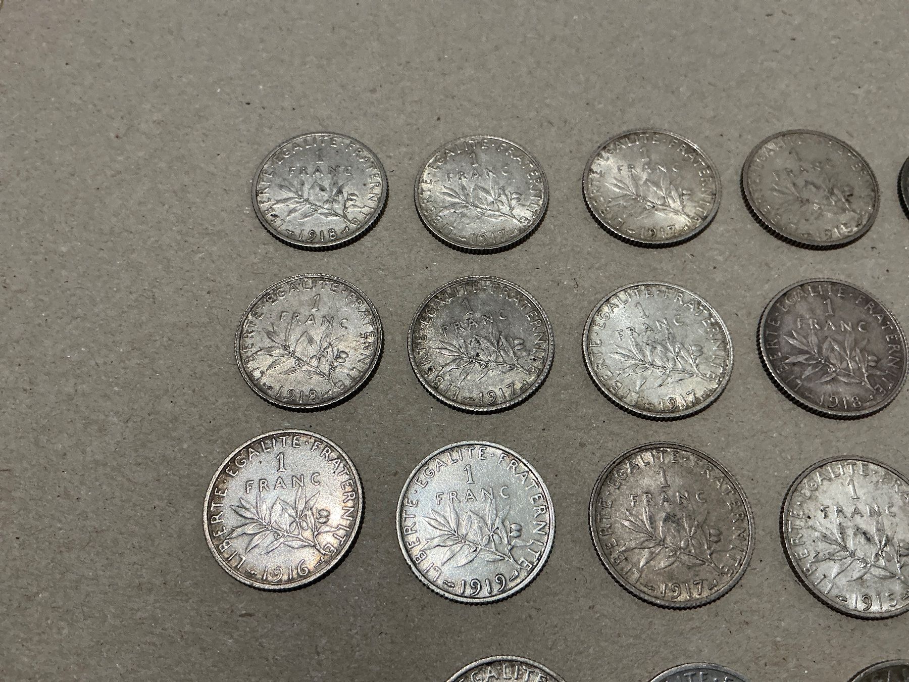 Tutti le monete: 21 x 1 Francs ab 1898 – Usato da Oberurnen venduto da Numi2000 1