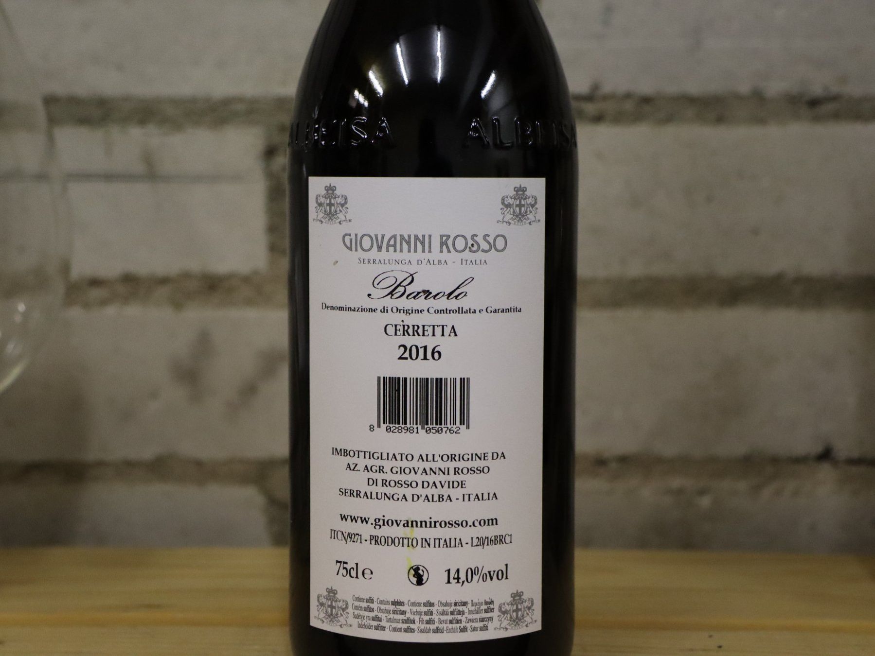 Vino: 2016 Barolo "Cerretta" Giovanni Rosso D.O.C.G – Nuovo (secondo la descrizione) da Münchenstein venduto da wusmarino 2