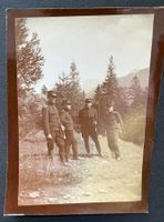 VINTAGE FOTO SCHWEIZER ARMEE OFFIZIERE IM FELDE