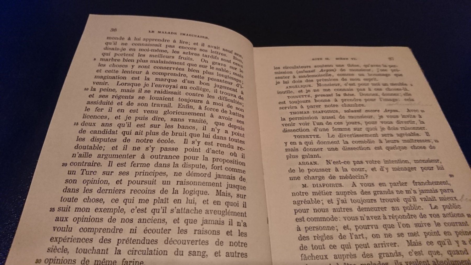 Libri: Molière - Le malade de imaginaire – Usato da Remetschwil venduto da Privatflohmi 1