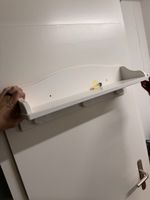 Wandregal weiss mit Wolkenhaken 60 cm guter Zustand