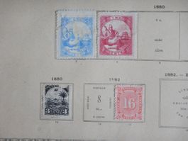 Liberia Sammlung auf uralten Vordruckseiten. Siehe Beschreib
