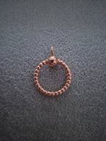 Silber Schlüsselanhänger für Charms rosé +Garantie