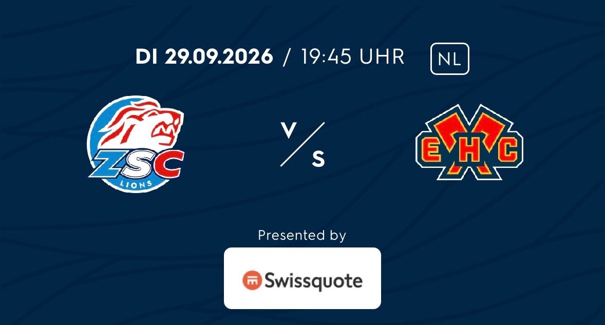 Biglietti: ZSC - EHC Biel – Nuovo e nell'imballaggio originale da Zürich venduto da Olivia1
