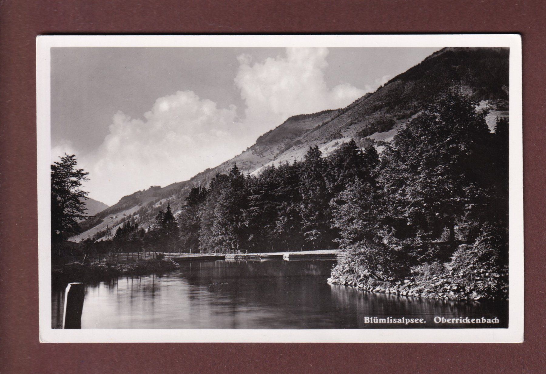 Cartoline postali: OBERRICKENBACH - Blümlisalpsee – Usato da Pully venduto da nicecards-shop