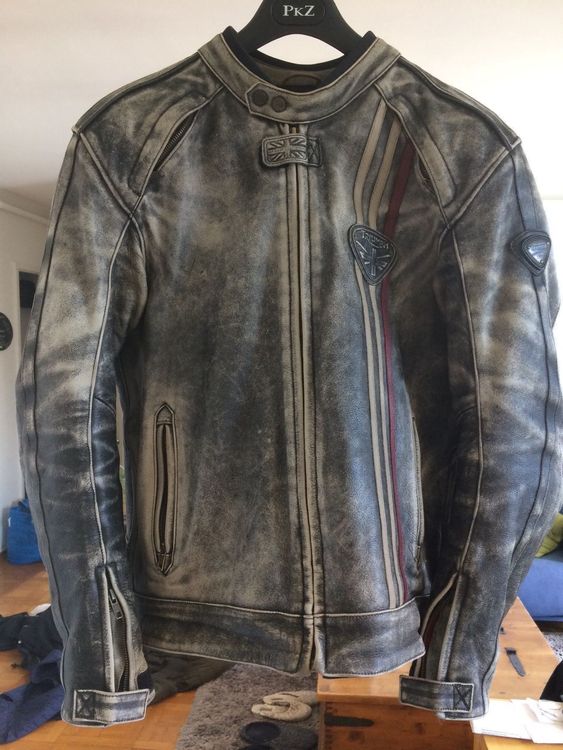 Blouson cuir triumph discount raven