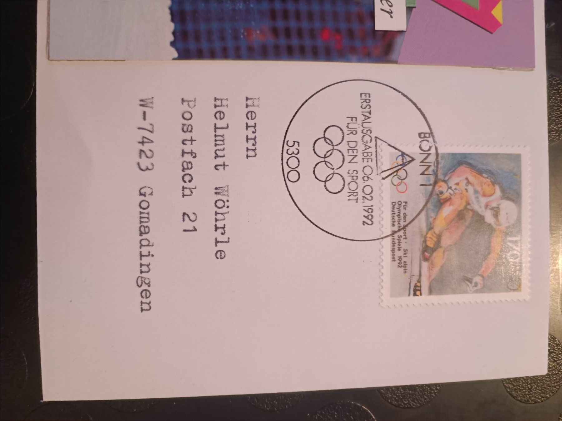 Autografi: Markus Wasmeier - handsignierte Karte mit Sonderstempel FDC – Usato da Menziken venduto da Artographs 1