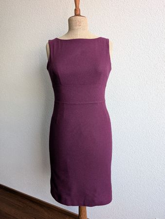 Hobbs London Dress, Size 36, Purple Wool Blend