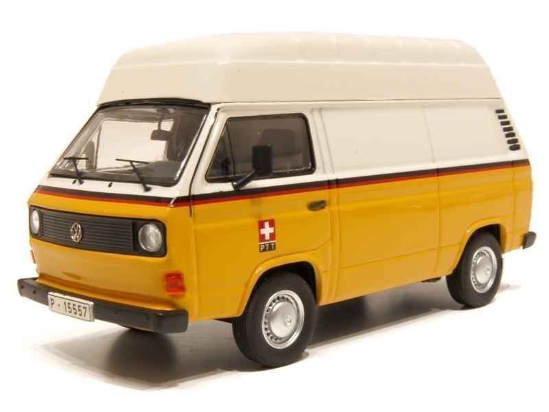 Volkswagen Modellautos: VW Bus T3 mit Hochdach PTT, 1:43 – Neu und originalverpackt aus Erlenbach im Simmental von Model_box